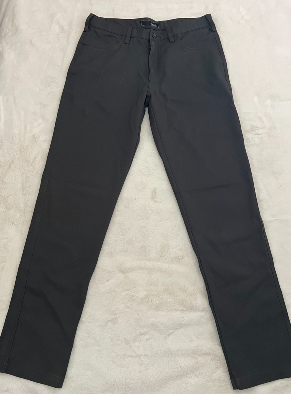 Apt. 9 Men's Dress Pants 32x34 Gray Flat Front Straight Leg
